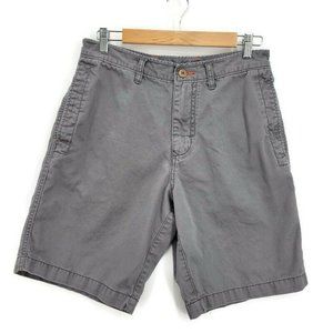 Tommy Bahama Shorts Mens Size 30 Gray Chino Canvas Cotton Golf Pockets Preppy